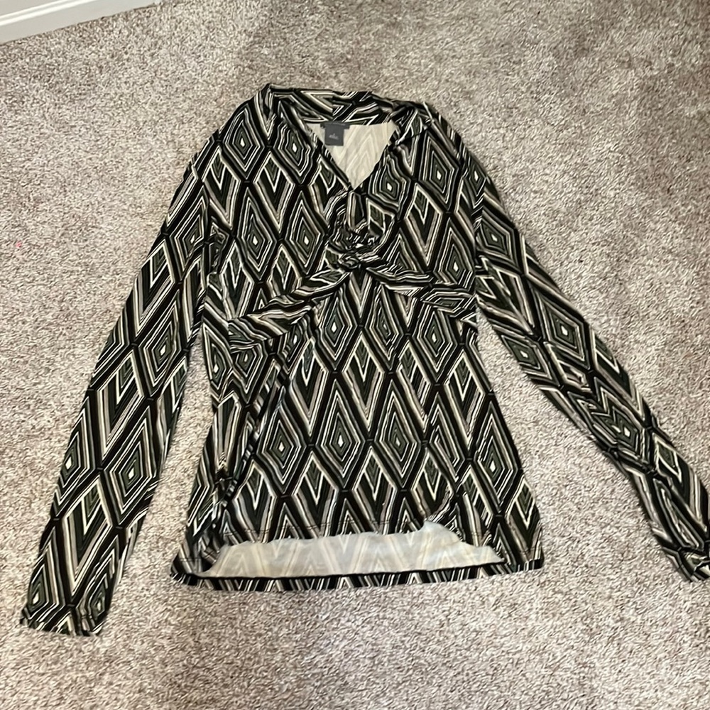Green diamond design Ann Taylor top